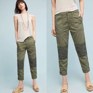 MOTHER Green and Gray Ankle Pants